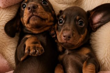 Cachorro de teckel Kaninchen negro y fuego Terra de Mestral